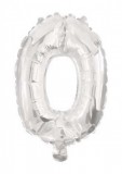 KORREKT WEB Óriás 0-ás Silver szám Fólia lufi 85 cm