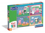 KORREKT WEB Peppa malac Adventures 4 az 1-ben puzzle Clementoni