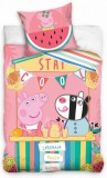 KORREKT WEB Peppa malac ágyneműhuzat 140×200cm, 70×90 cm