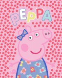 KORREKT WEB Peppa malac Dots flanel polár takaró 130x160cm