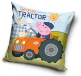 KORREKT WEB Peppa malac George's Tractor párnahuzat 40x40 cm Velúr