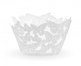 KORREKT WEB Pillangó White muffin dísz 6 db-os