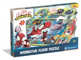 KORREKT WEB Pókember Spidey and Friends interaktív 24 db-os puzzle Clementoni