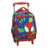 KORREKT WEB Pókember Spidey Dino-Webs gurulós ovis hátizsák, táska 30 cm