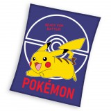 KORREKT WEB Pokémon Ready for Battle Dark flanel polár takaró 110x140cm