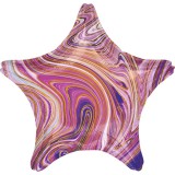 KORREKT WEB Purple Star, Lila Csillag Fólia lufi 48 cm