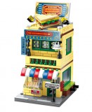 KORREKT WEB QMAN® K28002 Keeppley - legó-kompatibilis építőjáték lányoknak - 310 db építőkocka - Hong Kong étterem és teázó