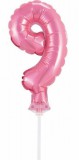 KORREKT WEB Rózsaszín 9-es Pink szám fólia lufi tortára 13 cm