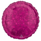 KORREKT WEB Rózsaszín flitter mintás fólia lufi 43 cm