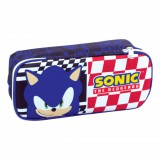 KORREKT WEB Sonic a sündisznó Classic 2 rekeszes tolltartó 26 cm