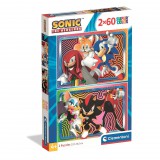 KORREKT WEB Sonic a sündisznó Fierce Rivals 2x60 db-os puzzle Clementoni