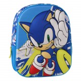 KORREKT WEB Sonic a sündisznó Power Run 3D hátizsák, táska 30 cm