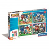 KORREKT WEB Sonic a sündisznó Save the Day 4 az 1-ben puzzle Clementoni
