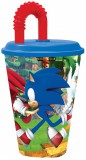 KORREKT WEB Sonic, a sündisznó Speedy szívószálas pohár, műanyag 430 ml