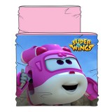 KORREKT WEB Super Wings Pink Flyer gyerek sál, snood