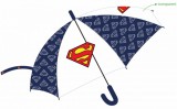 KORREKT WEB Superman gyerek félautomata átlátszó esernyő Ø80 cm