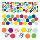 KORREKT WEB Színes Colorful Happy Birthday 18 konfetti