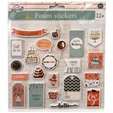 KORREKT WEB Színes Party Time szivacs matrica 22 db-os