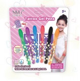 KORREKT WEB Tetováló toll ( 6 szín ) többféle sablonnal
