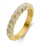 KORREKT WEB Victoria Arany színű fehér köves gyűrű