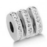 KORREKT WEB Victoria Ezüst színű fehér köves medál