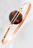 KORREKT WEB Victoria Rose gold színű barna mintás karkötő