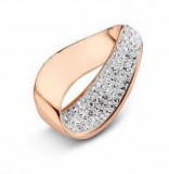 KORREKT WEB Victoria Rose gold színű fehér köves medál