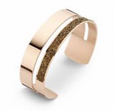 KORREKT WEB Victoria Rose gold színű fekete köves karkötő