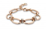 KORREKT WEB Victoria Rose gold színű köves karkötő