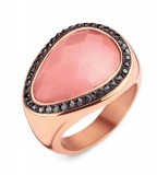 KORREKT WEB Victoria Rose gold színű rózsaszín köves gyűrű