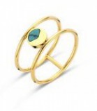 KORREKT WEB Victoria Türkiz köves arany színű gyűrű