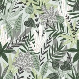 KORREKT WEB Virág Green Leaves szalvéta 20 db-os 33x33 cm