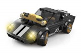KORREKT WEB WANGE® 2878 - lego-kompatibilis építőjáték - 193 db építőkocka - Supercar fekete sporkocsi