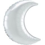 KORREKT WEB White szatén hold fólia lufi 43 cm