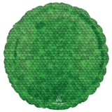 KORREKT WEB Zöld flitter mintás fólia lufi 43 cm