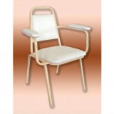 Kórtermi, várótermi szék festett-karfás