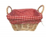 Kosár Textíllel 18x18x10 cm TH41519