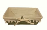Kosár textillel 28 x 16 x 9 cm TW41273/S
