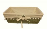 Kosár Textíllel 32 × 20 × 10 cm TW41273