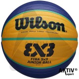 Kosárlabda Wilson FIBA 3x3 Junior gumi 5-ös méret kék-sárga