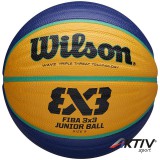 Kosárlabda Wilson FIBA 3x3 Junior gumi 5-ös méret kék-sárga