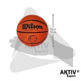 Kosárlabda Wilson NCAA Micro gumi narancs