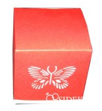 Köszönetajándék-doboz cukrozott mandulával, csokiszívvel