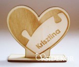 Köszönetajándék és ültetőkártya szív puzzle 2 az 1-ben