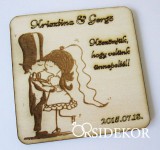 Köszönetajándék poháralátét