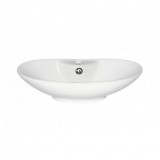 KR-139 kerámia design mosdó 58x38 cm, fényes fehér