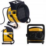 Kraft&Dele acél fűtőbetétes ipari hősugárzó, 2500 W