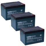 Krafton 12V 17Ah Ciklikus zselés akkumulátor elektromos kerékpárba-36V-os csomag ingyen szállítással