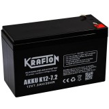 Krafton K12-7,2 12V 7,2Ah (12V 7Ah) Zselés akkumulátor
