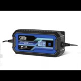 Krafton KR124 inteligens akkumulátor töltő 12V 2-4A, 6V 2A töltőáram digitális kijelzővel 12,8V-os LiFePO4 akkumulátorok töltésére is
